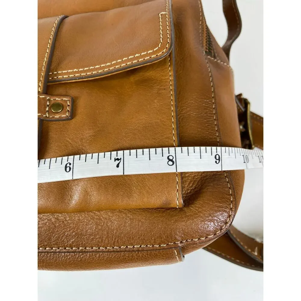 Fry Leather Mini Backpack Brown